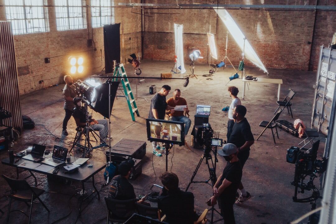 virtual production set